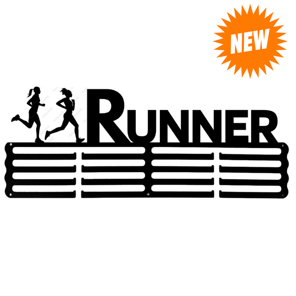 Woman Runner 131404 The LEDK RUNNING™ EXTRA Large Medal Display (30-40 medals) LEDK RUNNING