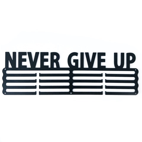 Never Give Up 131404 The LEDK RUNNING™ EXTRA Large Medal Display (30-40 medals) LEDK RUNNING